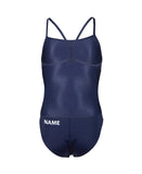 Whangarei Girls' Solid Team Challenge Swimsuit - Navy