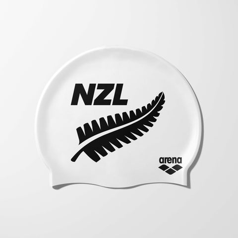 Arena Classic Silicone NZL Cap - White