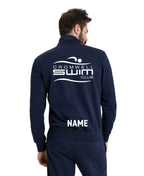 Cromwell Unisex Panel Knitted Poly Jacket - Navy