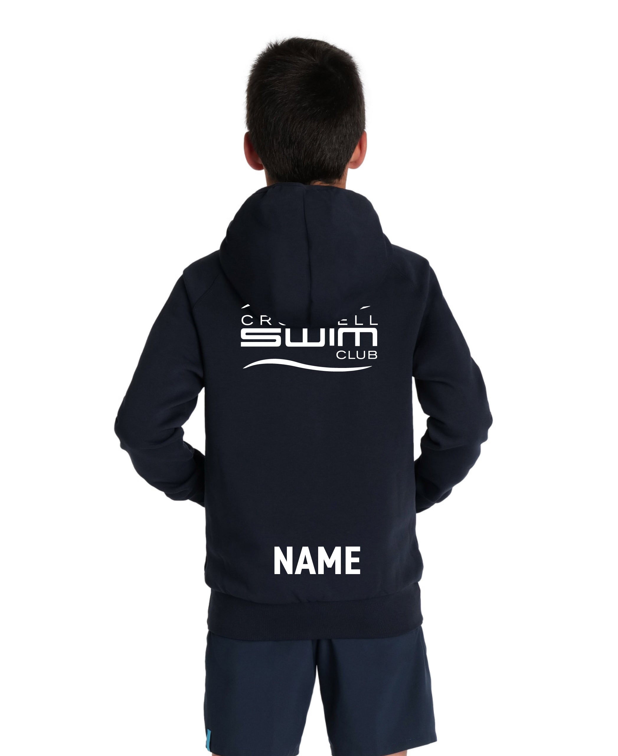 Cromwell Jr Hooded Panel Sweatshirt - Navy