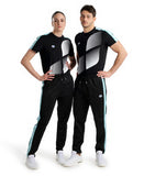 Arena Diamonds Relax Pants - Black-White-Blue Diamond