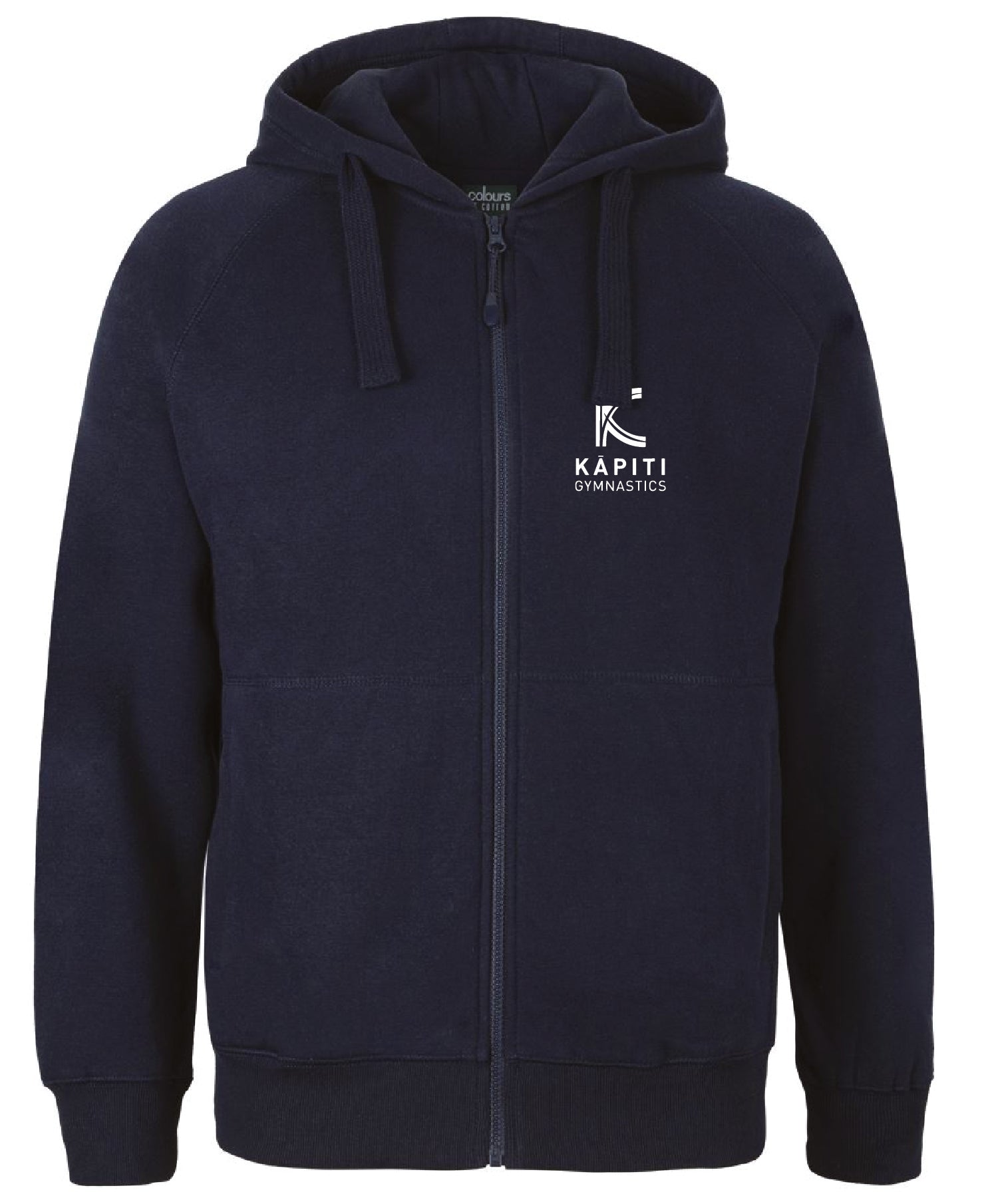 Kapiti Gymnastics Jr Full Zip Fleecy Hoodie - Navy