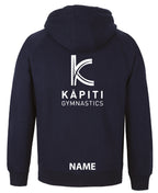 Kapiti Gymnastics Jr Full Zip Fleecy Hoodie - Navy