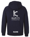 Kapiti Gymnastics Jr Full Zip Fleecy Hoodie - Navy