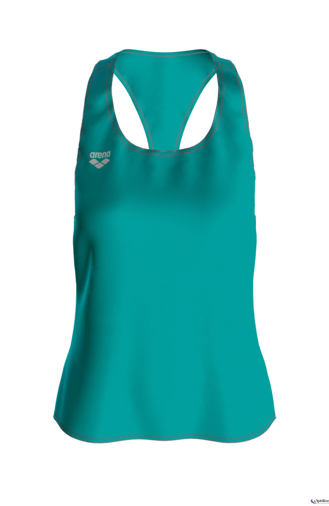 Arena Women's Gym Solid Tank Top - Persian Green