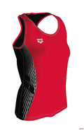 Arena Women's Running Tank Top - Fluo Red-Black