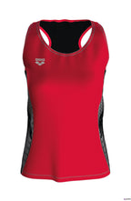 Arena Women's Running Tank Top - Fluo Red-Black