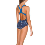 Arena Girls Water Jr New V Back One Piece Lined