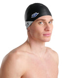 Arena Icons Team Stripe Swim Cap - Black-White