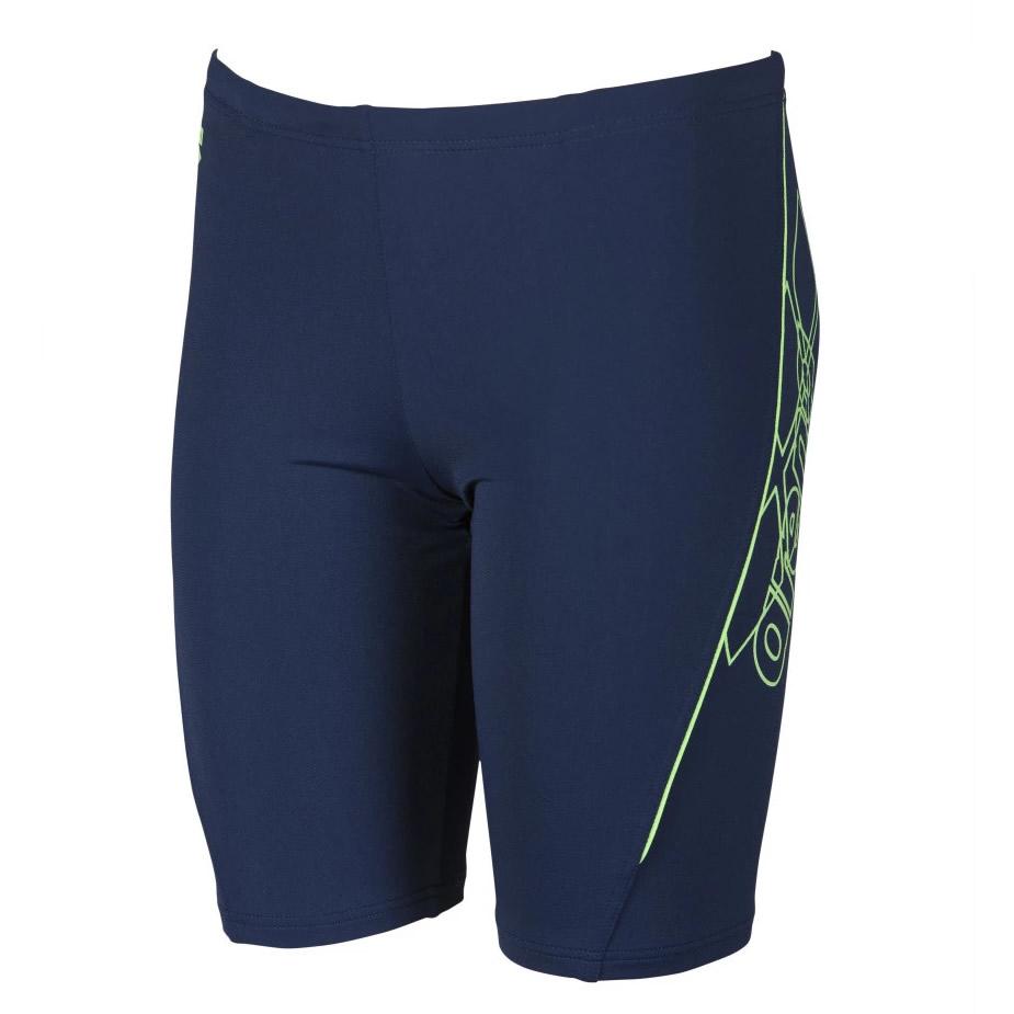 Arena Boys Bayron Jr Jammer Navy-Shiny Green