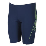 Arena Boys Bayron Jr Jammer Navy-Shiny Green