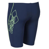 Arena Boys Bayron Jr Jammer Navy-Shiny Green