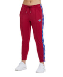 Arena Women's 7/8 Team Pant - Burgundy-Neon Blue-Butter