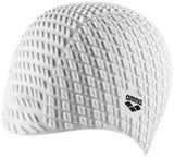 Arena Bonnet Silicone Cap - White