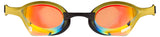 Arena Cobra Ultra Swipe Mirror - Yellow Copper-Gold