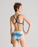 Arena Women's Multicolor Stripes Challenge Back One Piece