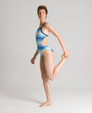 Arena Women's Multicolor Stripes Challenge Back One Piece