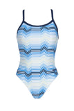 Arena Women's Multicolor Stripes Challenge Back One Piece