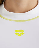 Arena Women's Rash Shirt L/S Allover - White-Leaf Multi