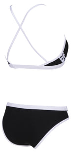 Arena Team Stripe 2 Piece Black-White