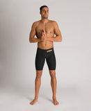 Arena Mens Powerskin Carbon Glide Jammer Black-Gold