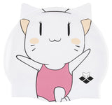 Arena Silicone Swim friends Cap White-Pink
