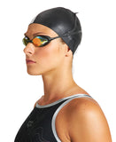 Arena Cobra Swipe Mirror - Yellow Copper-Black