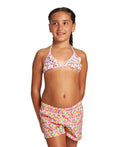 Arena Girl's Allover Short Junior - Pink Multi