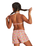 Arena Girl's Allover Short Junior - Pink Multi