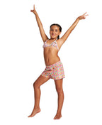Arena Girl's Allover Short Junior - Pink Multi