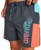 Arena Men's Optimal Boxer - Asphalt-Martinica-Floreale