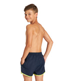 Arena Boy's Brampton Junior Short - Navy-Soft Green