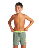 Arena Boy's Jambi Junior Boxer - Army-Soft Green