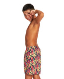Arena Boy's Fire Junior Bermuda - Red Multi