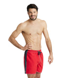 Arena Men's Fundamentals Bicolour Boxer - Red-Asphalt