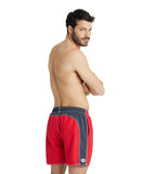 Arena Men's Fundamentals Bicolour Boxer - Red-Asphalt