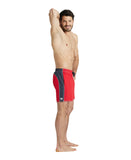 Arena Men's Fundamentals Bicolour Boxer - Red-Asphalt