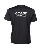 Coast Swim Club Unisex Team T-Shirt Solid - Black