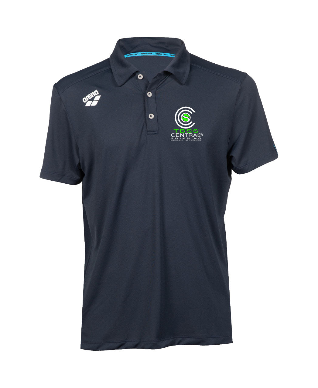 TBSS Central City Swimming Unisex Team Solid Polo - Navy