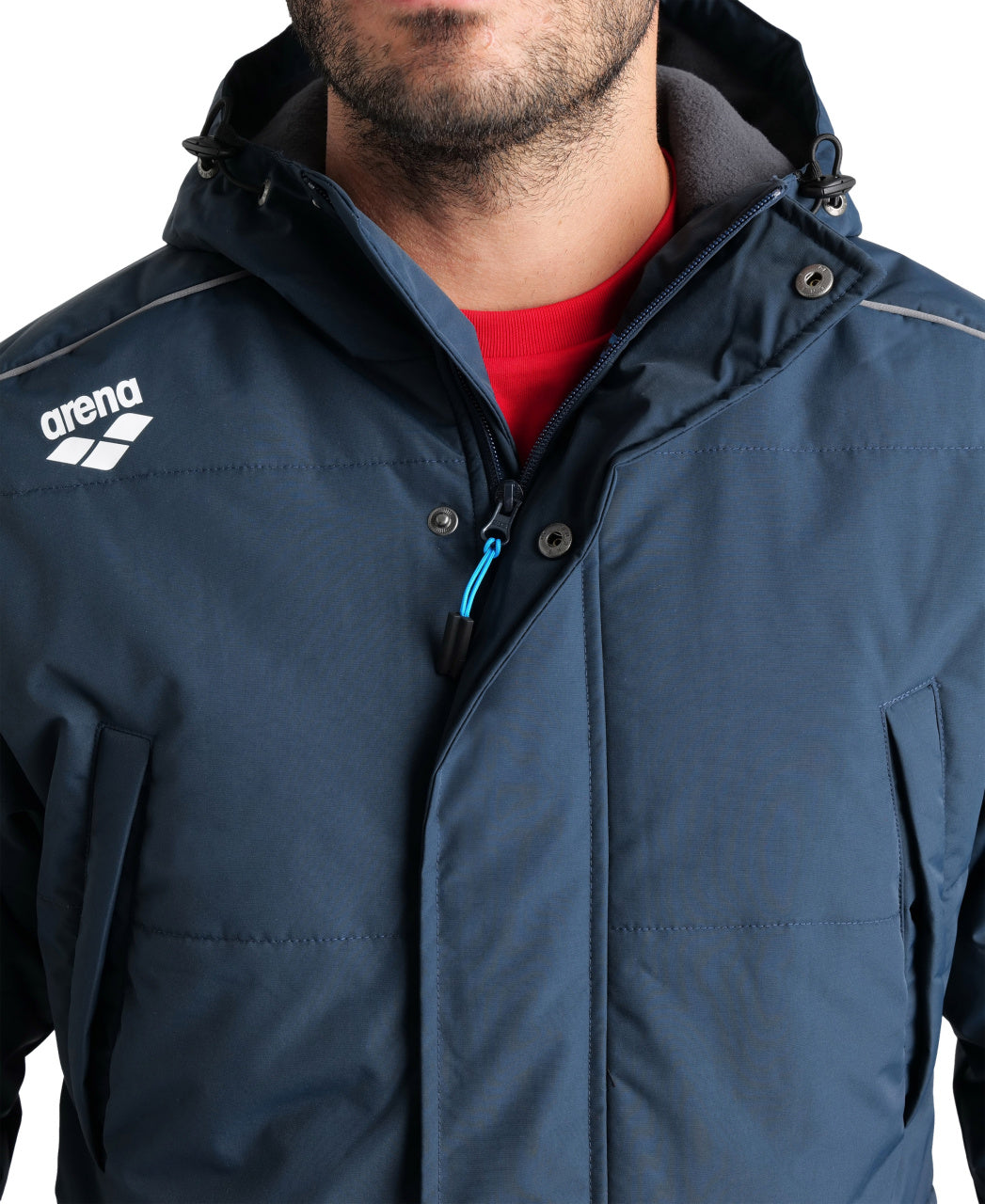 Arena Team Parka Solid Jacket - Navy