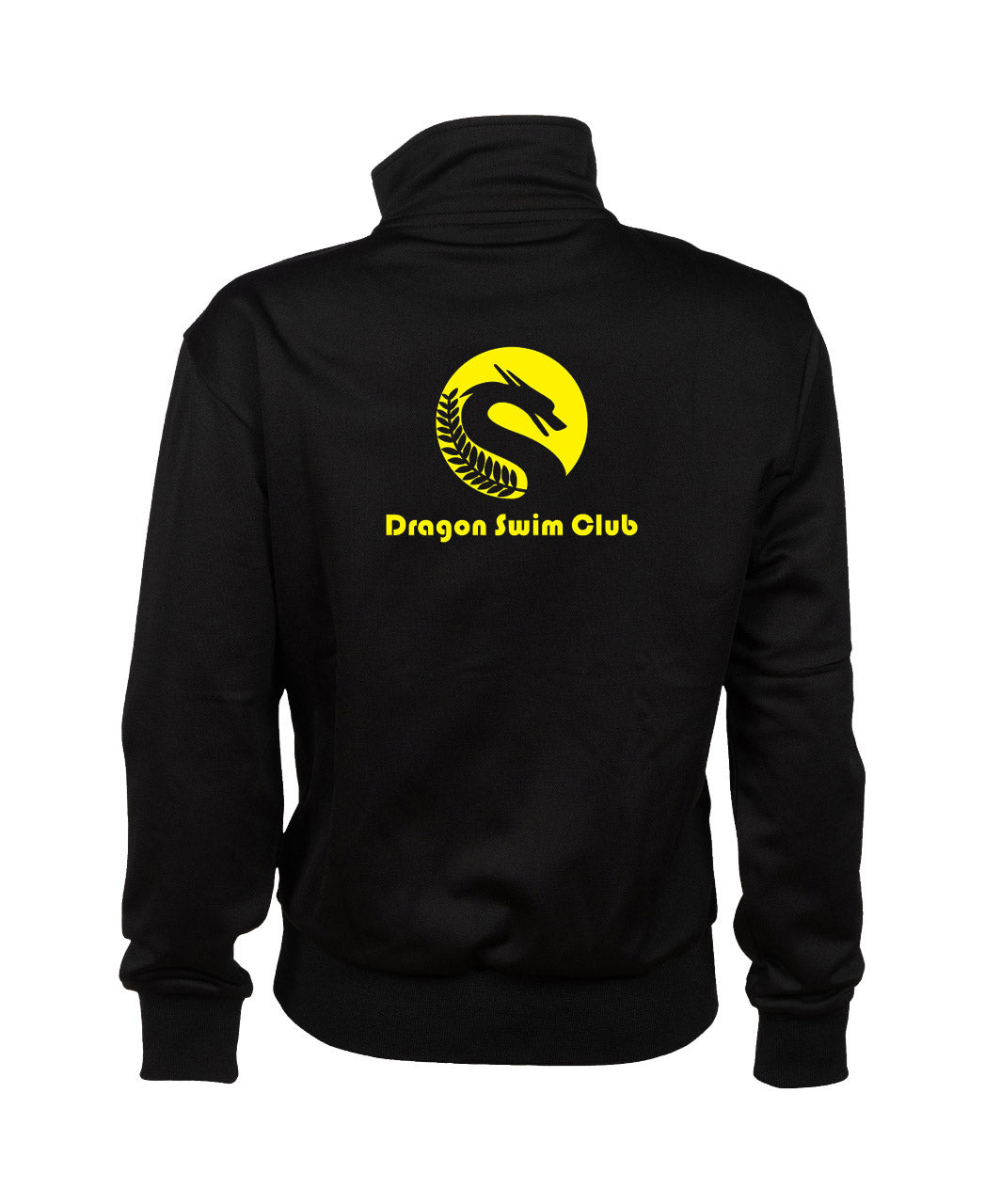 Dragon Swim Club Junior Team Jacket Panel Knitted Poly - Black