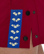Arena Women's Icons Salopette - Burgundy-Neon Blue-Butter