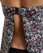 Arena Women's Printed Bandeau Tankini - Burgundy Multi-Black