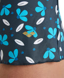 Arena Women's Printed Bandeau Tankini - Asphalt Multi-Atlantic