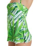 Arena Women's Printed Bandeau Tankini - Leaf Multi