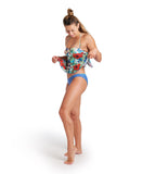 Arena Women's Printed  Bandeau Tankini - Martinica Multi-Atlantic