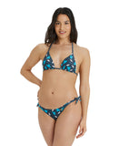 Arena Women's Printed Triangle Two Piece - Asphalt Multi