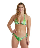 Arena Women's Printed Triangle Two Piece - Leaf Multi