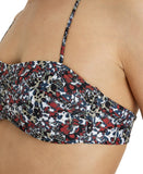 Arena Women's Printed Bandeau Two Piece - Burgundy Multi