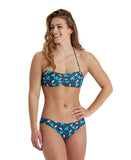 Arena Women's Printed Bandeau Two Piece - Asphalt Multi